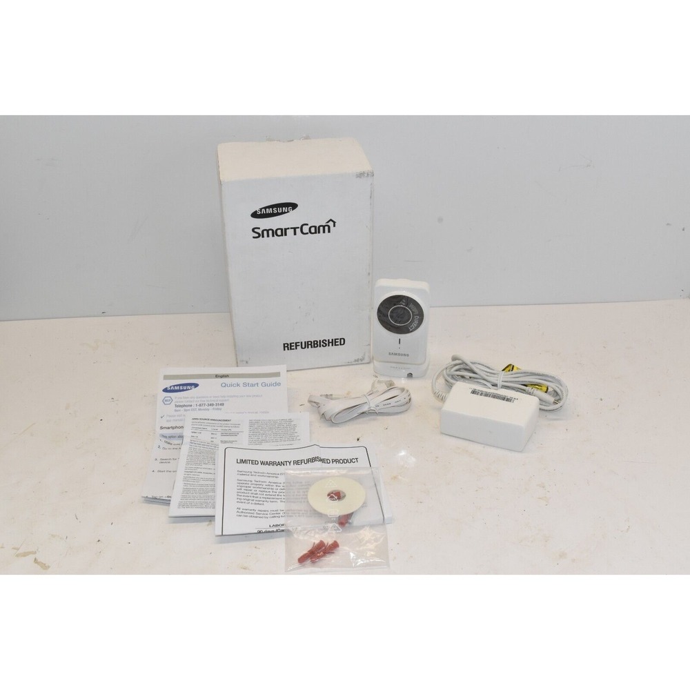 Samsung SNH-1011N Smartcam WiFi Home Security Camera Complete!